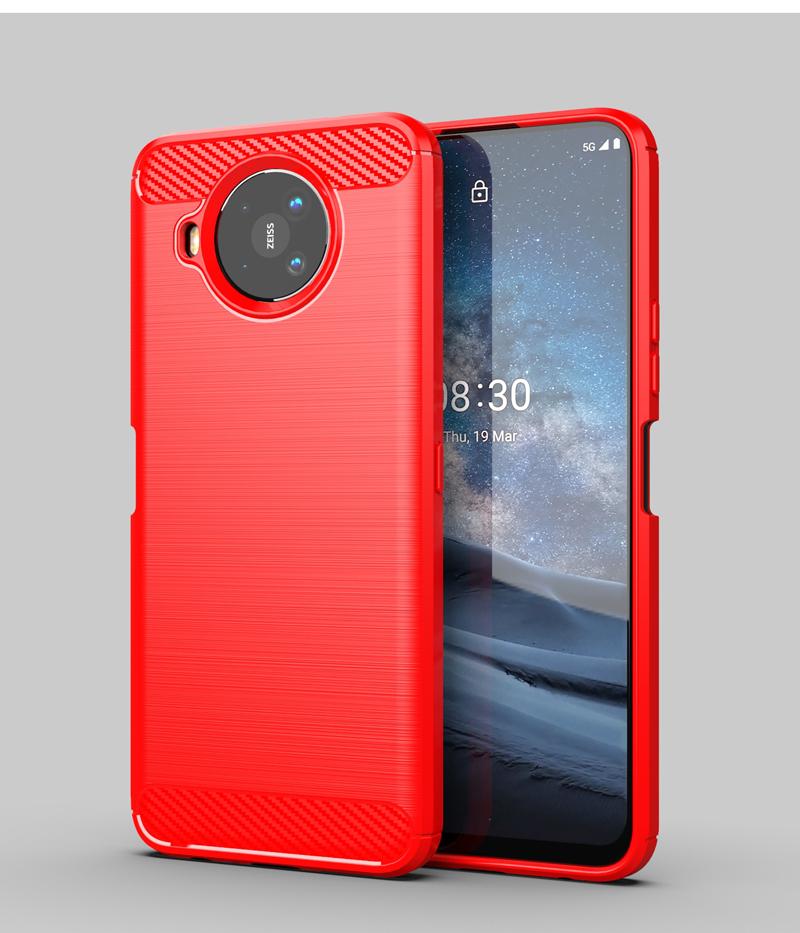 

For Nokia 8.3 5G Case Rubber Bumper Anti-knock Silicone Carbon Fiber Cover For Nokia 8.3 5G Phone Case For Nokia 8.3 Case 6.81 For Nokia 8.3