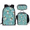 Creative Youthful Nurse 3D Print 3pcs/Set Student Travel Bags Laptop Daypack Backpack Lunch Bag Pencil Case