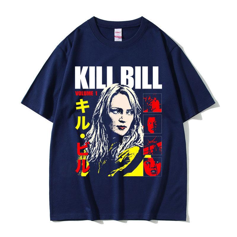 Famous Director Quentin Tarantino Movie Kill Bill Uma Thurman Play The Bride T-shirt Men Women Casual Vintage Fashion T Shirt