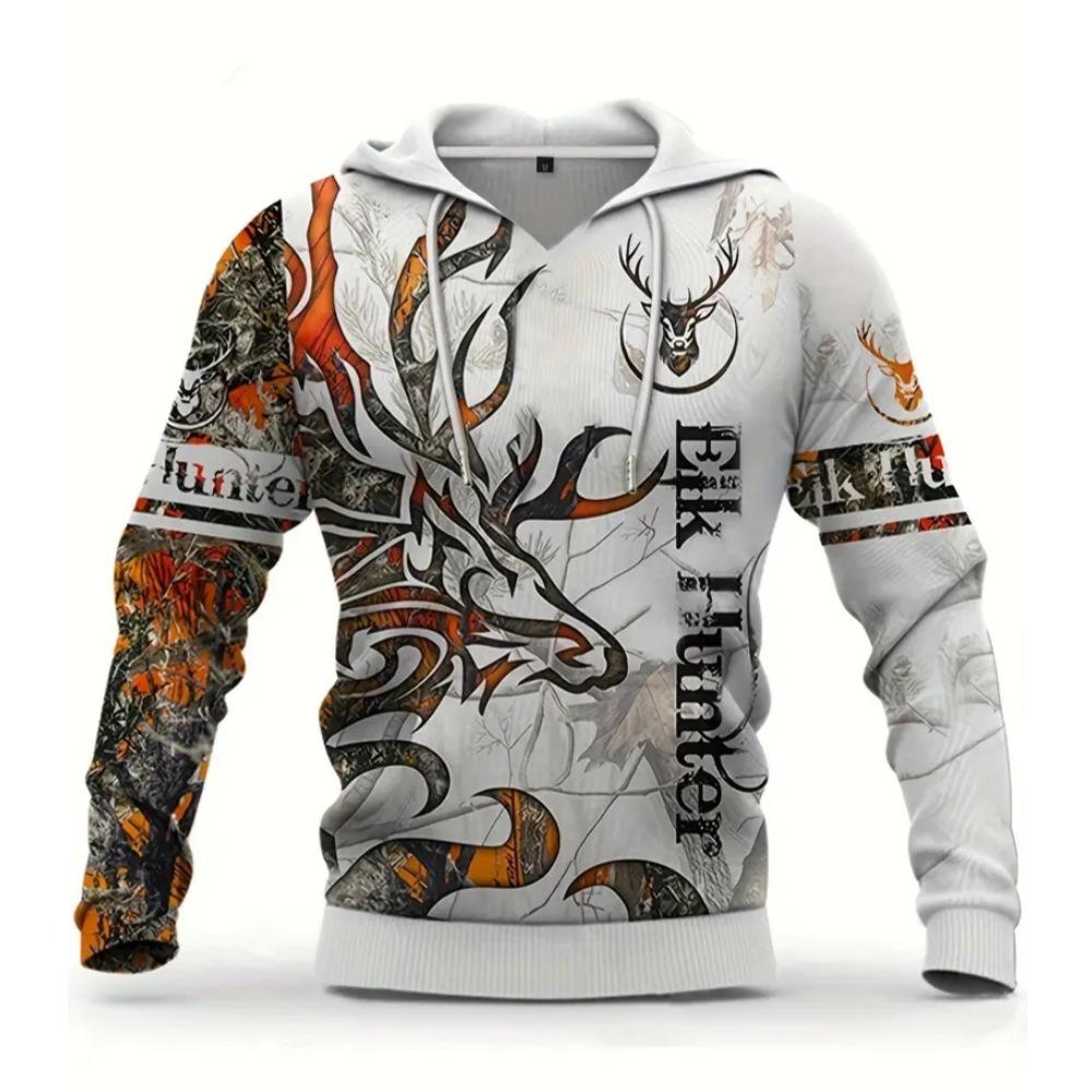 

Мужская толстовка-флис с капюшоном и рыболовным принтом Small