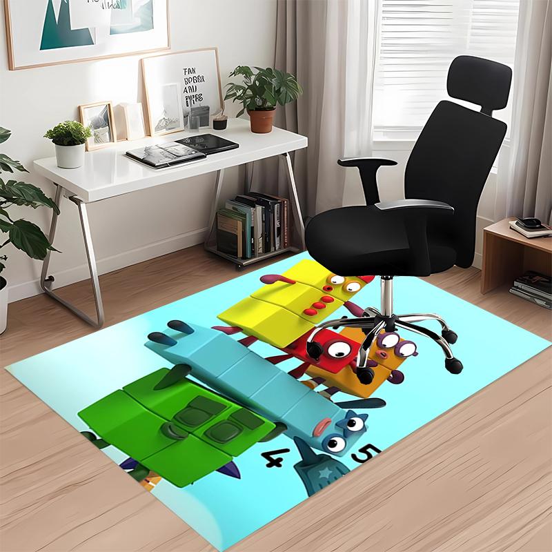 Tappeto Stampato Numberblocks, per Sedia da Ufficio Soggiorno Camera da Letto Cucina Decorazioni Regali.