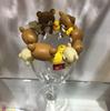 Non-Toxic 7Pcs Cartoon Kawaii Bread Bear Cute Little Yellow Chickek Figures Action Cartoon Collection Kids Toy Gift