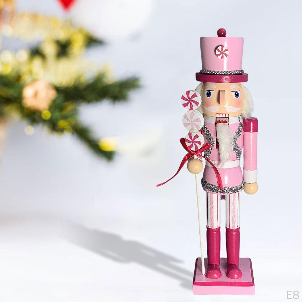 35cm Nutcracker Puppet Figure, Christmas Nutcrackers, Wooden Soldier Statue Toy, Ornament