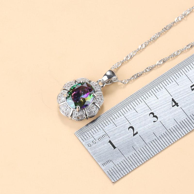 Elegant Women Magic Zirconia Jewelry Luxury Wedding Ring Set Ring Clip Earrings Necklace And Pendant