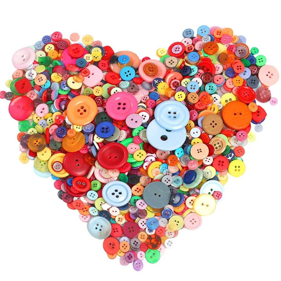 60/120/240 Stück Runde Kleine Knöpfe Bunt Bastelbedarf Nähen Kleidung DIY Malzubehör XJM