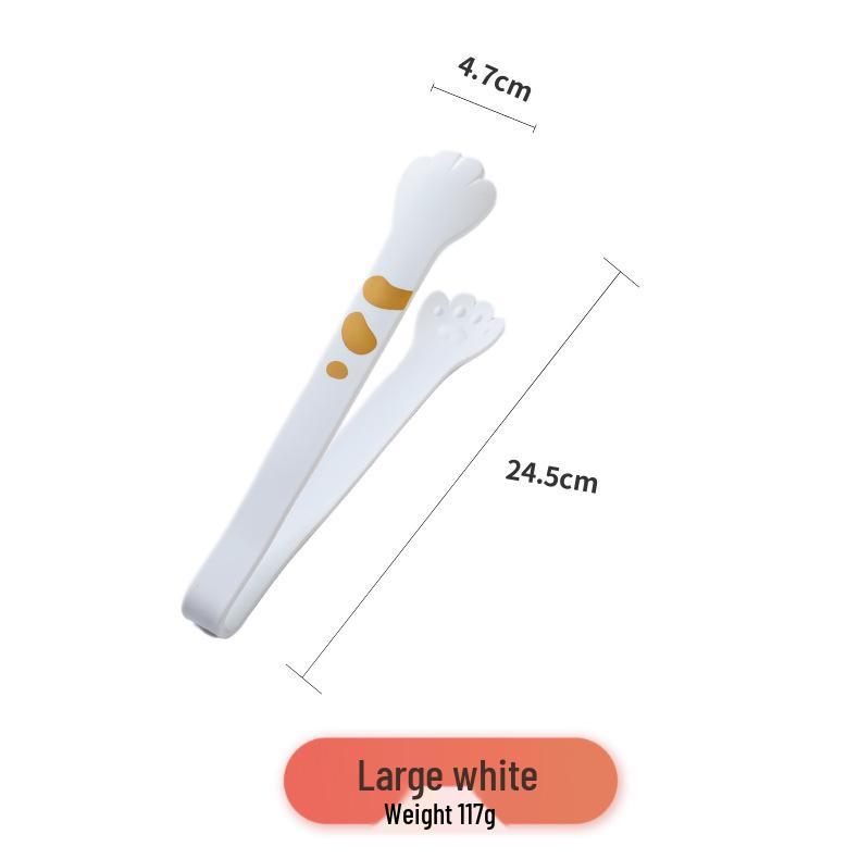 Cat Scratch Silicone Snack and Ice Tongs for Kitchen, Baking, and Barbecue