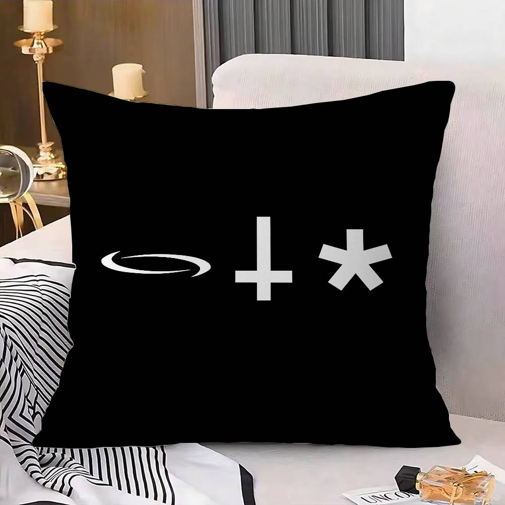 O-Opium Rap Playboi Carti Pillow Case Pillow Cover Nordic Vintage Style Cushion Covers Home Living Room Sofa Couch Seat Decor