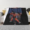 Connor McDavid 97 For Edmonton Oilers Fans Blankets Soft Warm Flannel Throw Blanket Plush for Bed Living Room Picnic Travel
