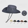 Outdoor Sun Protection Fisherman Hat With Large Brim For Travel And Hiking