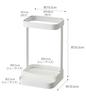 Yamazaki Tower Hair Iron Stand with Heat-Resistant Tray, White, Approx. 10.5 X 10.5 X 16.5 Cm, Tower Hair Iron Holder, 5062