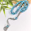 Turquoise Style 33-Bead Muslim Prayer Rosary Tasbih 10mm