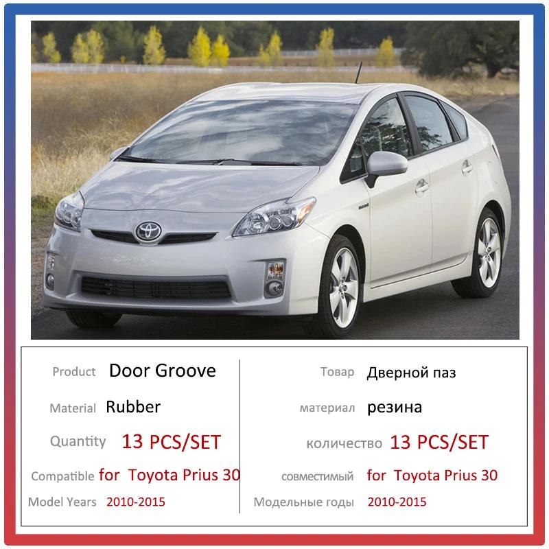 

Противоскользящий резиновый коврик с правым рулем для Toyota Prius 30 XW30 ZVW30 2010 ~ 2015, коврик с дверной канавкой, аксессуары, наклейки 2012 2013