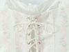 Traje Francés Dulce Floral 2026: Camisola con cordones y Falda de cintura alta