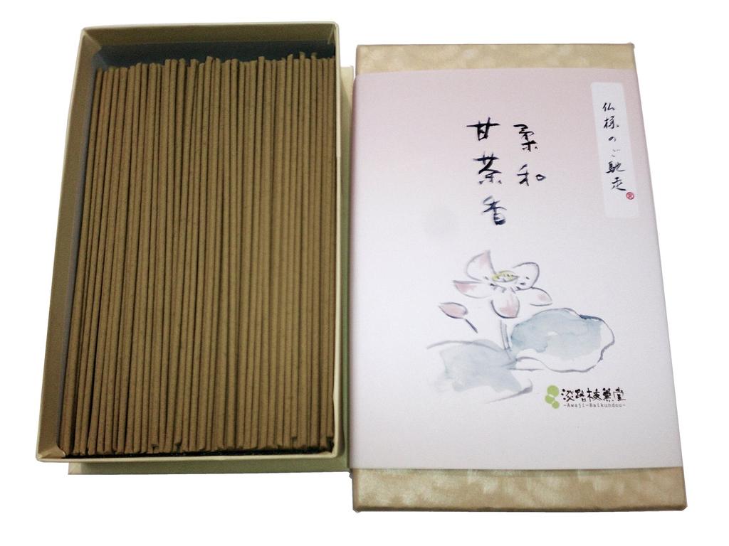 Awaji Umekundo Premium Sandalwood Incense, Soft Sweet Tea Fragrance, 105g, Rose #19, Value Pack