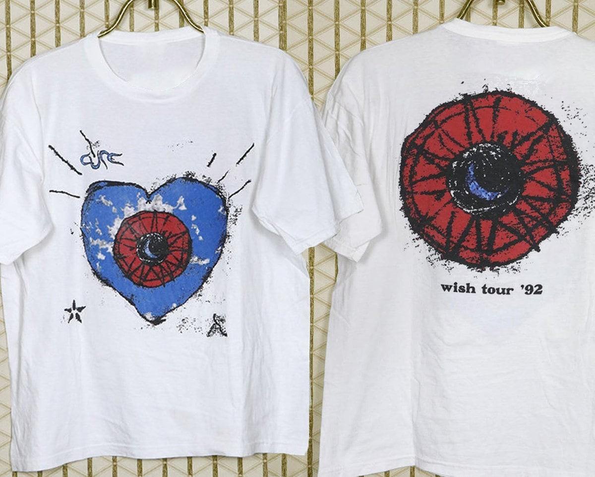 Футболка The Cure Wish Tour 92, Винтаж 1992 The Cure Рок-группа Музыка XXXXL