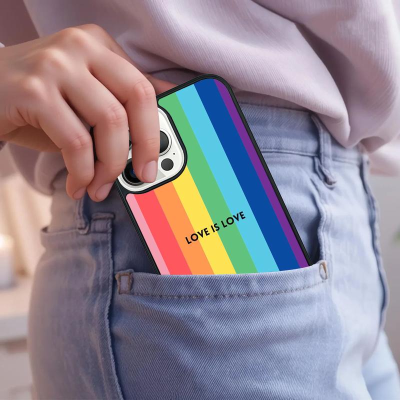 

LOVE IS LOVE LGBT GAY PRIDE Phone Case For iPhone 17 Air 15 16e 14 13 Pro Max Coque 12 11 Pro Max PLUS cover iPhone 13pro max