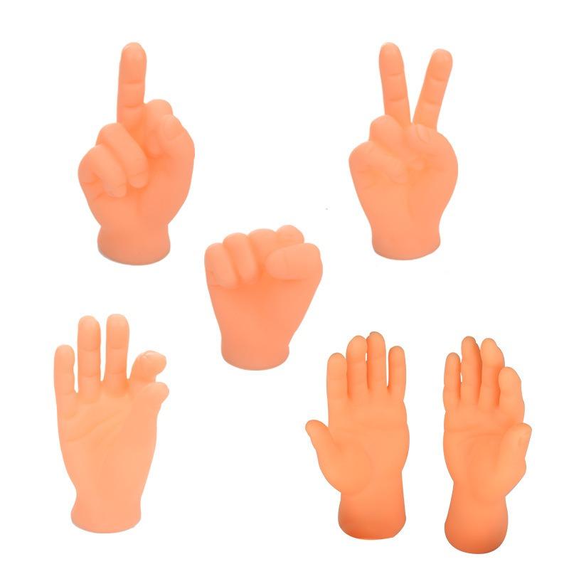 Little Finger Gloves for Playing with And Petting Cats, Rubber Gloves for Massaging The Left and Right Little Hands, Funny Little Toys