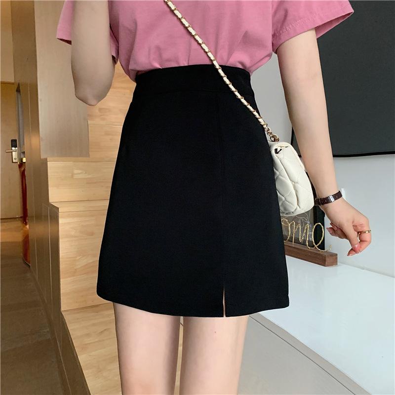 

Women s Summer 2023 High Waist A-line Midi Pencil Skirt - Petite Fit XS
