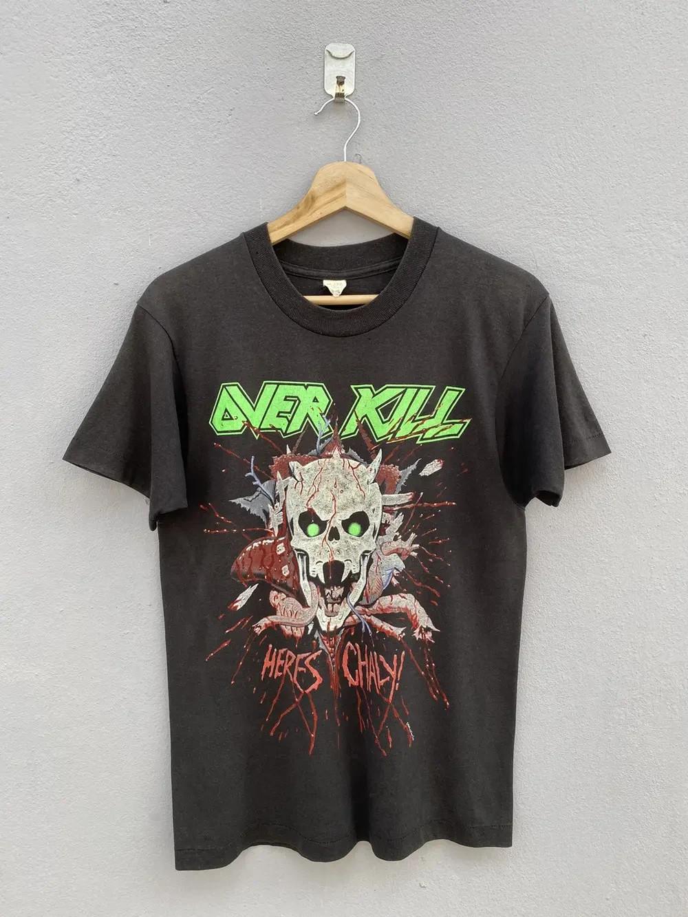 

1988 OVERKILL “WE CAME TO SHRED” Black Reprint SHirt AN47828 Unisex T-Shirt S