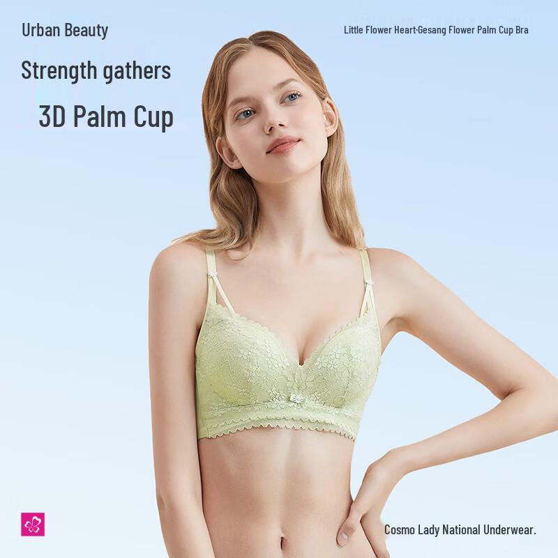 Wireless Lace Push-Up Bra 80A