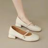 New French Mary Real Soft Leather Women's Shoes Leather Shoes 2025 Spring and Summer Fashion Gentle Soft Sole Temperament Shallow Mouth Single Shoes