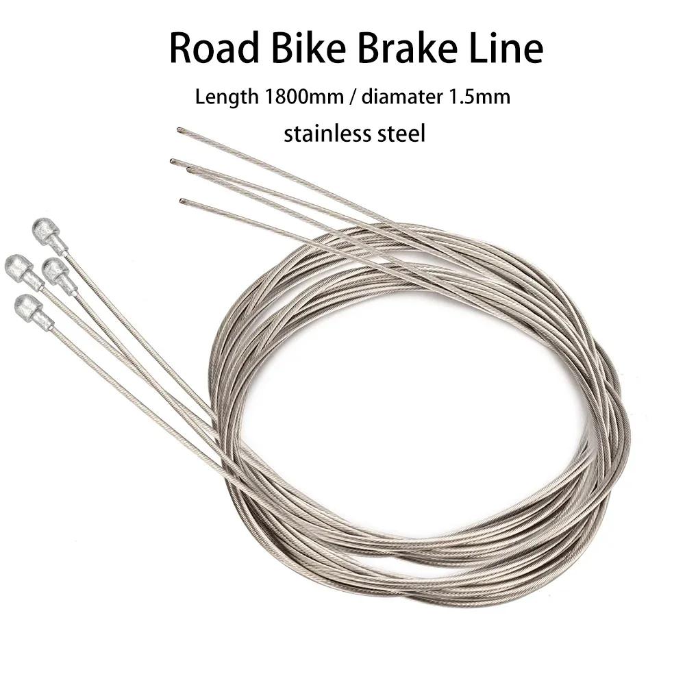 ZTTO 4pcs Bicycle Stainless Steel Shift Brake Inner Line MTB Road Bike Shifter Derailleur Shifting Brake Wire Cable Line 2100mm