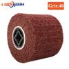 Brosse Roue à Lamelles Abrasives en Nylon Non Tissé Fil de Tirage Polissage Brunissage Roue Tambour pour Acier Inoxydable 120x20x100mm 1 pièce