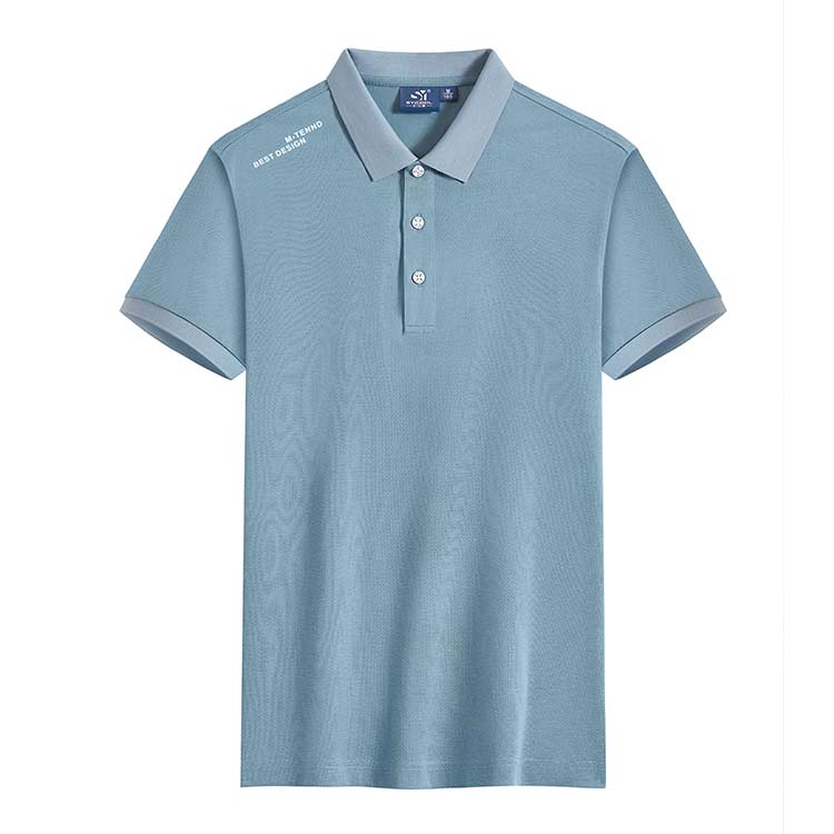 XBJSH ZW202  175G polyester fiber lapel polo shirt next day arrival