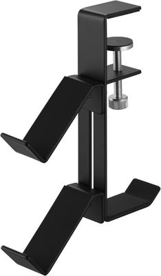 Yamazaki Smart Game Controller X D17 X with Cable Model 10382 Desk-Mounted Rack, Black, W3.5 H20-23.2cm, Clamp-Type, Height-Adjustable, Holder,