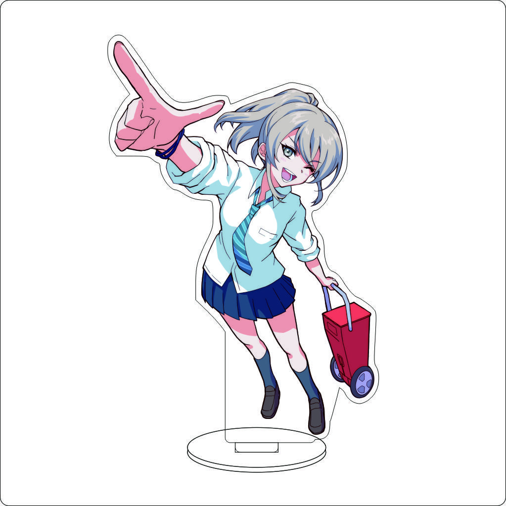 16CM Anime GIRLS BAND CRY Cosplay Acrylic Ornaments SUBARU AWA KAWARAGI MOMOKA ISERI NINA Figure Stand Halloween Christmas Gifts