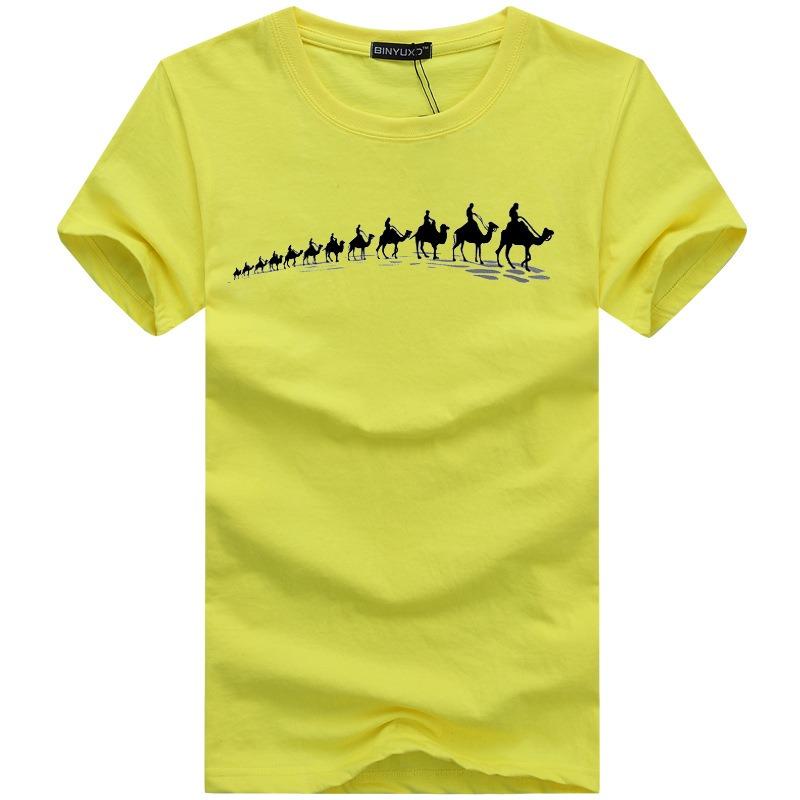 Men's Casual Fashion T-shirt Cotton Men's Short Sleeved T-shirt