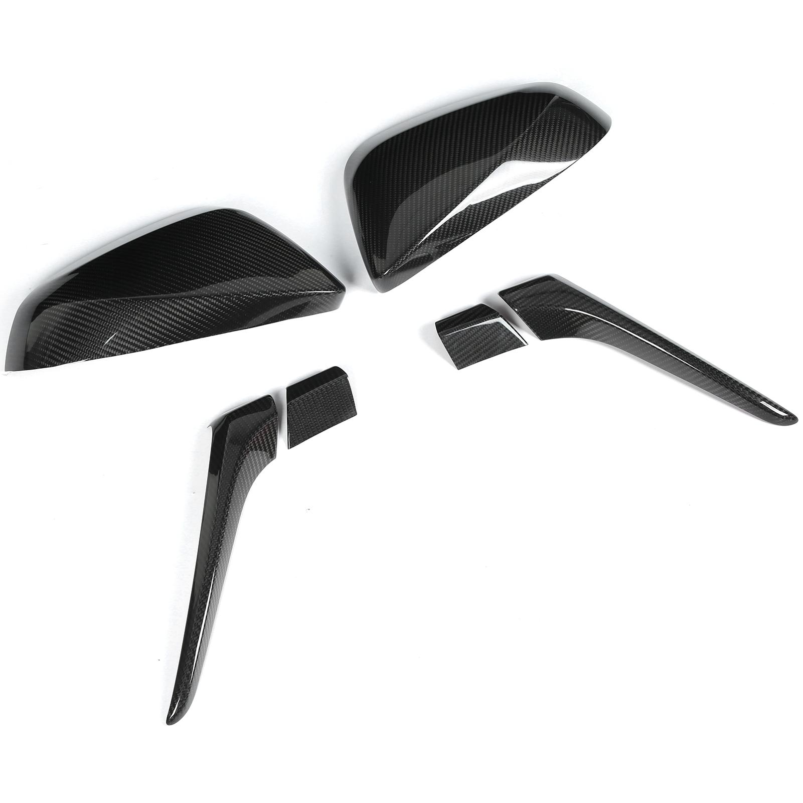 

Rearview Mirror Cover Cap with Base Trim Carbon Fiber Decor Fit for NX200 200t 300h 2016‑2020 LHD