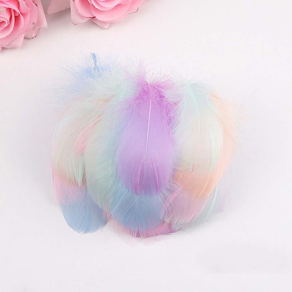 Goose Feather 6cm~11cm For Beautiful Decoration Handicraft Gift Box DIY 50/100/150pcs Colorful Goose Feathers