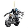 62KD Cool Skeleton Figurines Halloween Skul Pendant Car Ornament Cool Skul Statue
