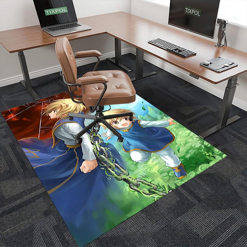 1pc Anime Character Design Office Chair Mat - Fantasy Decorative Carpet for Anime Lovers, Suitable for Home Office, Living Room, Bedroom, Game Room, D