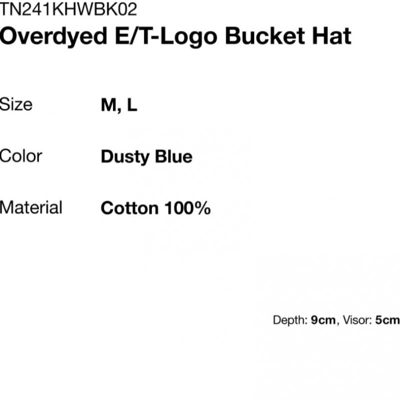 ThisisnEvErThaT OvErdyEd E T Logo buckET haT dusTy bluE