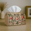 1pc Offers Two Size Options for a Vintage Tissue Box Featuring Pomegranate Botanical Designs. This Napkin Storage Organizer Is Suitable for The Kitche