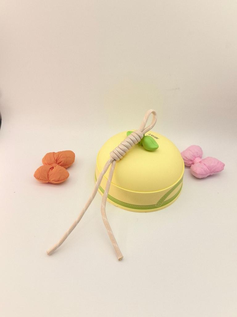 Spot Color Hand-Woven Rope Lanyard Pendant Trendy Color Nylon Rope Bag Keychain Pendant High Sense