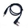 10pcs 2Pin K-Type Headset Connector to 3.5mm Speaker Interface Audio Conversion Cable for Baofeng UV-5R TYT Wouxun Kenwood Radio