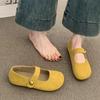 All-inclusive Shallow Mouth Flat-bottomed Doudou Shoes Women's Summer New Gentle Retro One-word Single Shoes