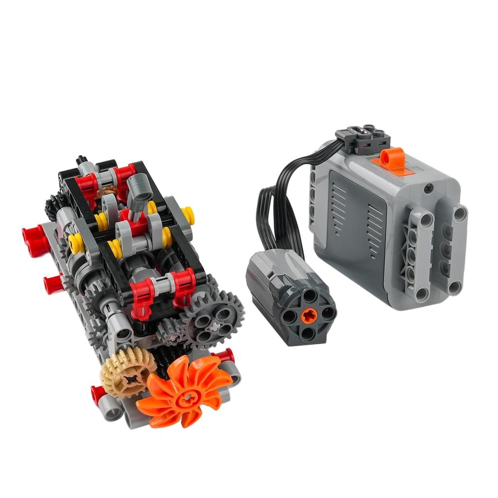 MOC High Tech Speed Manual Gearbox Model Building Blocks Kit 8883 M Motor Power Function DIY Transmission STEM Puzzle Toy Gift for 4/5/6 Boys/Adults(6