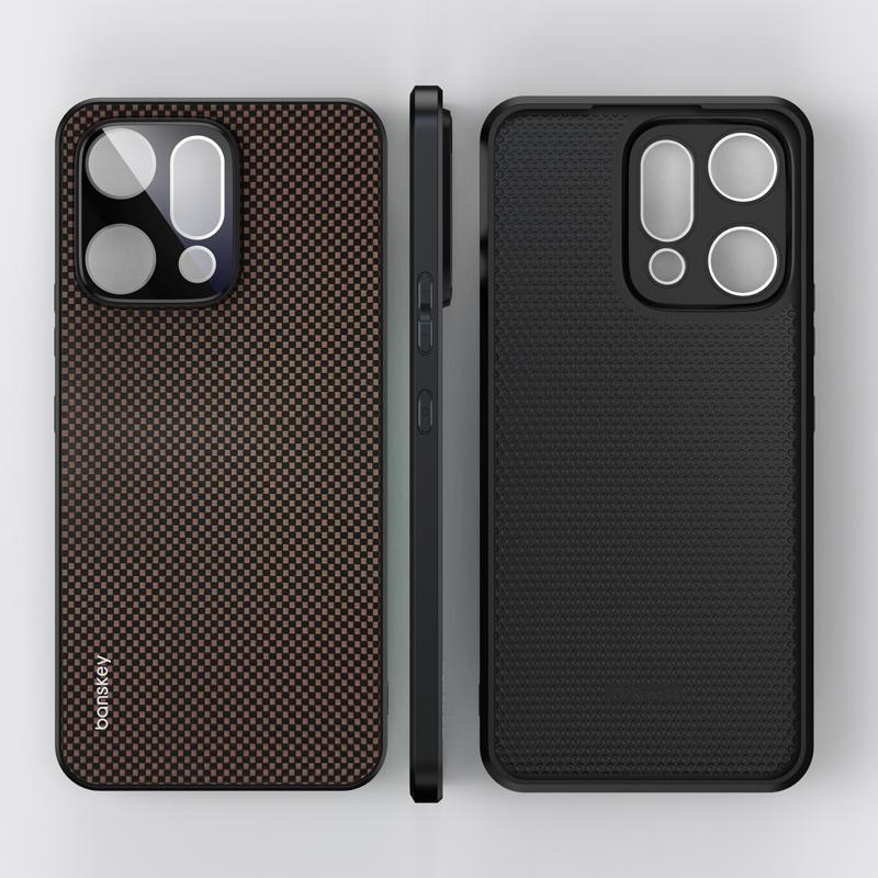 Carbon Fibre Texture Matte Case for Reno 14 Pro Cover for OPPO Reno 14F F Reno14 14pro Anti-drop Shockproof Cover Shell