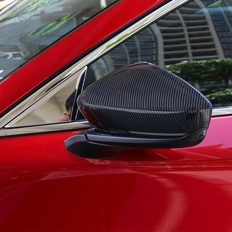 Body Styling Back Rear View Rearview Side Door Mirror Cover Stick Trim Frame Part 2Pcs For Mazda CX-30 CX30