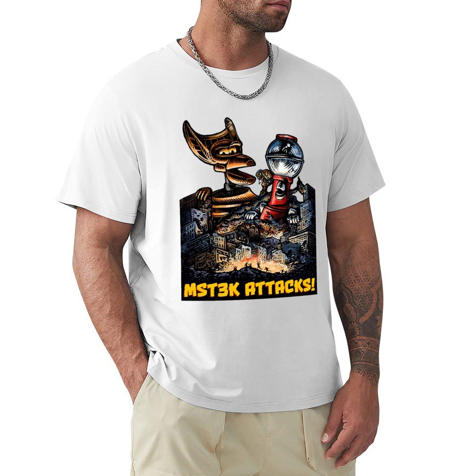 Mst3k Attacks Tshirt Lightweight Gym Training Tshirt S