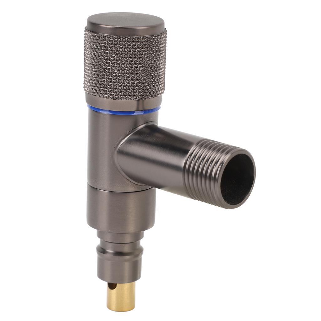 Washing Machine Hose Bibb Brass G12in DN15 Male Thread Inlet G38in Outlet Auto Off Single Cold
