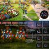Red White Blue Solar Star Stake Lights Outdoor Waterproof LED Lawn Lamp for Yard Garden Patio Path Home Decorative Lighting