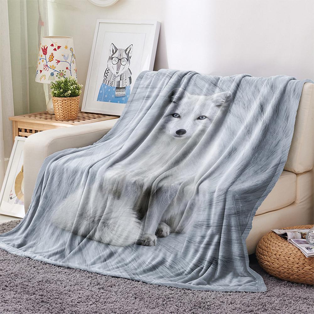 1Pc Cartoon Print Flannel Blanket, High Quality Comfortable for All Seasons, Home Decor, Warmth and Comfort, Perfect for Christmas Birthday Gift