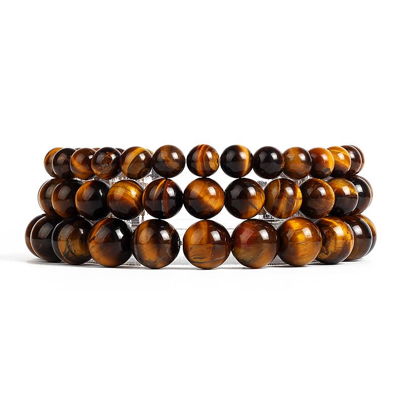 6/8/10mm Perlen Yoga Armband Herren Naturstein Armbänder Für Frauen Labradorit Achat Quarz Heilung Reiki Chakra Armreifen Schmuck