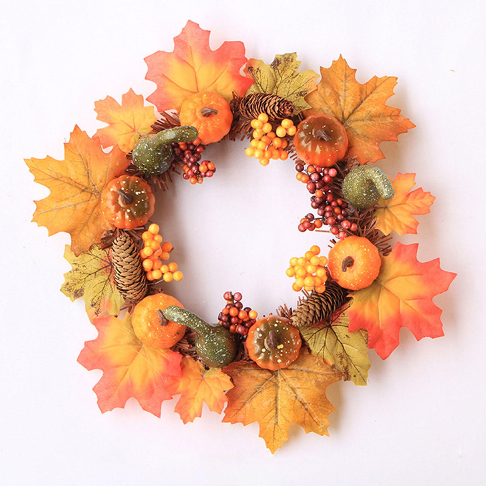 

Кленовый венок Осенний фестивальный венок Дверь Висячий домашний декор One Size