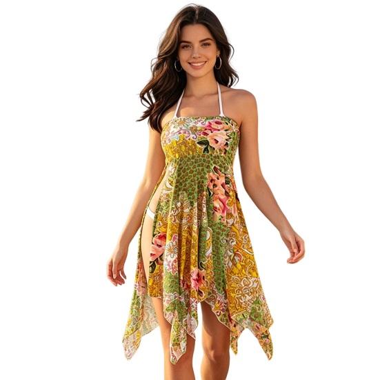 Mini Thin Cover Up Dress Polyester Fiber 81.3 Cm 1 Pc